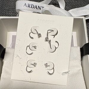 Ardant Silver Earrings Set